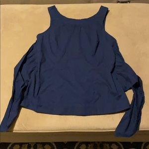 Odille tie back sleeveless blouse